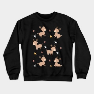 Reindeer Pattern Crewneck Sweatshirt